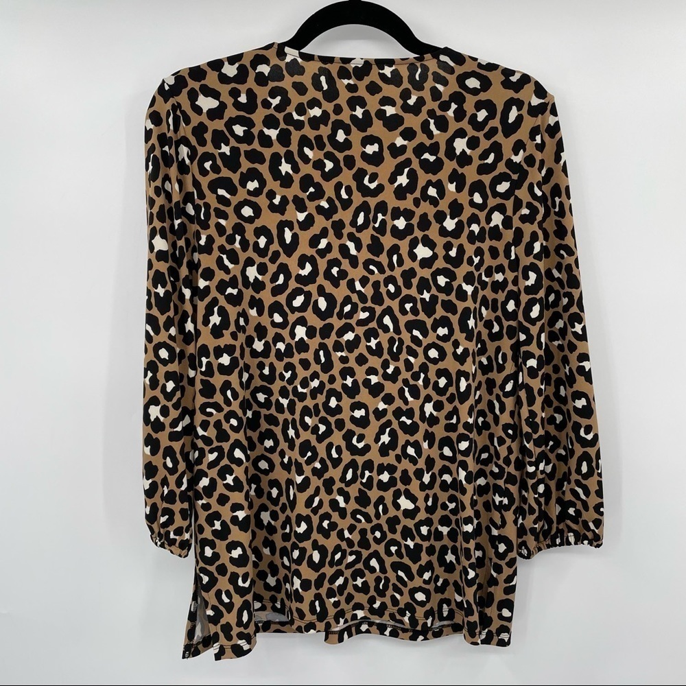 Michael Michael Kors Leopard Print Knit Blouse - Picture 8 of 10